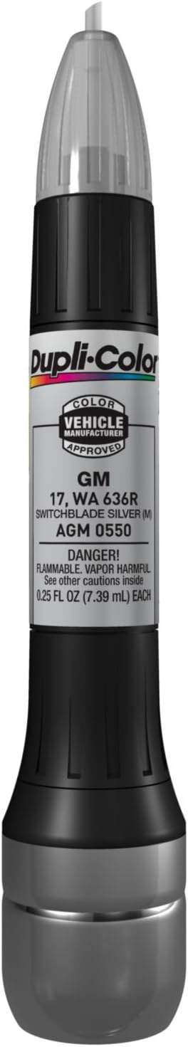 Dupli-Color AGM0550 Scratch Fix All-In-1 Exact-Match Automotive Touch-Up Paint – General Motors Switchblade Silver – 0.25 oz. Paint Pen