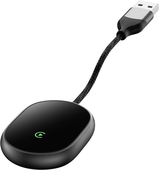 Wireless CarPlay Adapter for Apple iPhone, 2025 Upgraded Converts Wired to Wireless Car Play Adapter, Auto Connect, Mini Size, Compatible with Cars from 2016 & iOS 10+