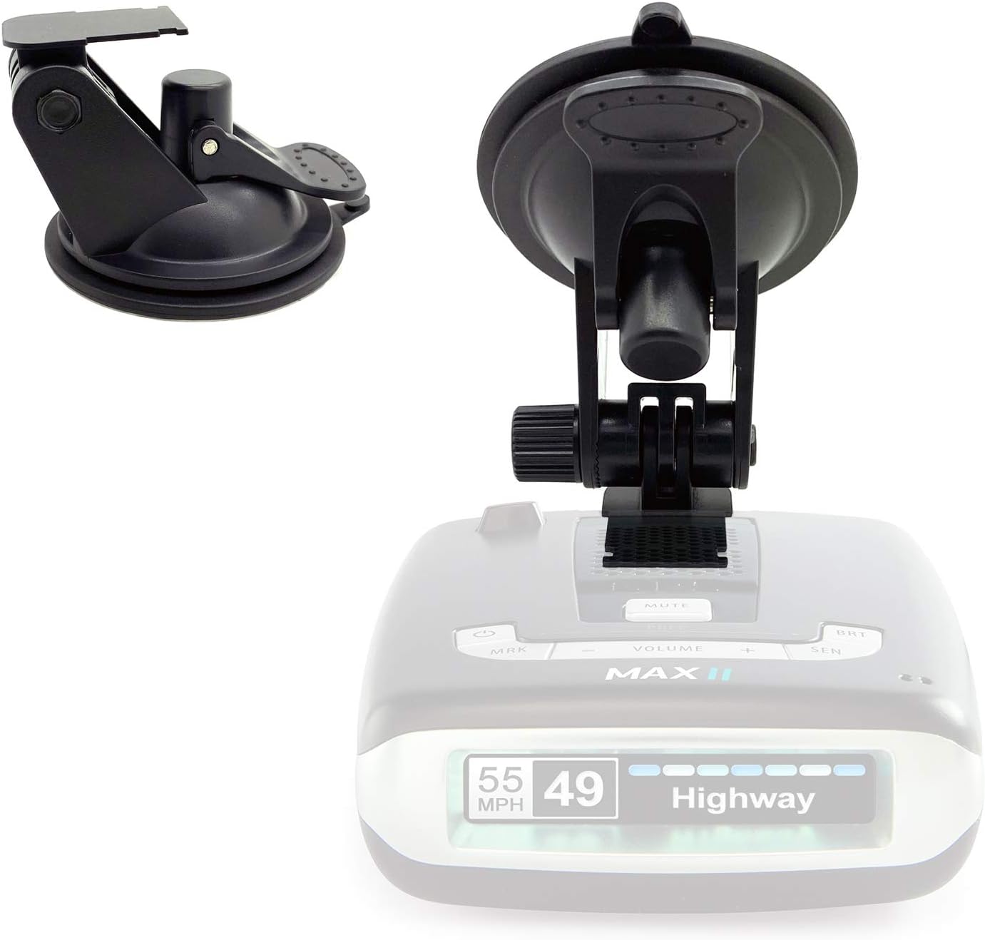 ChargerCity Super Suction Windshield Suction Cup Mount for Escort MAX & MAX2 only, NOT for 2020 Max 3 or MAX360C w/Magnetic Connection)