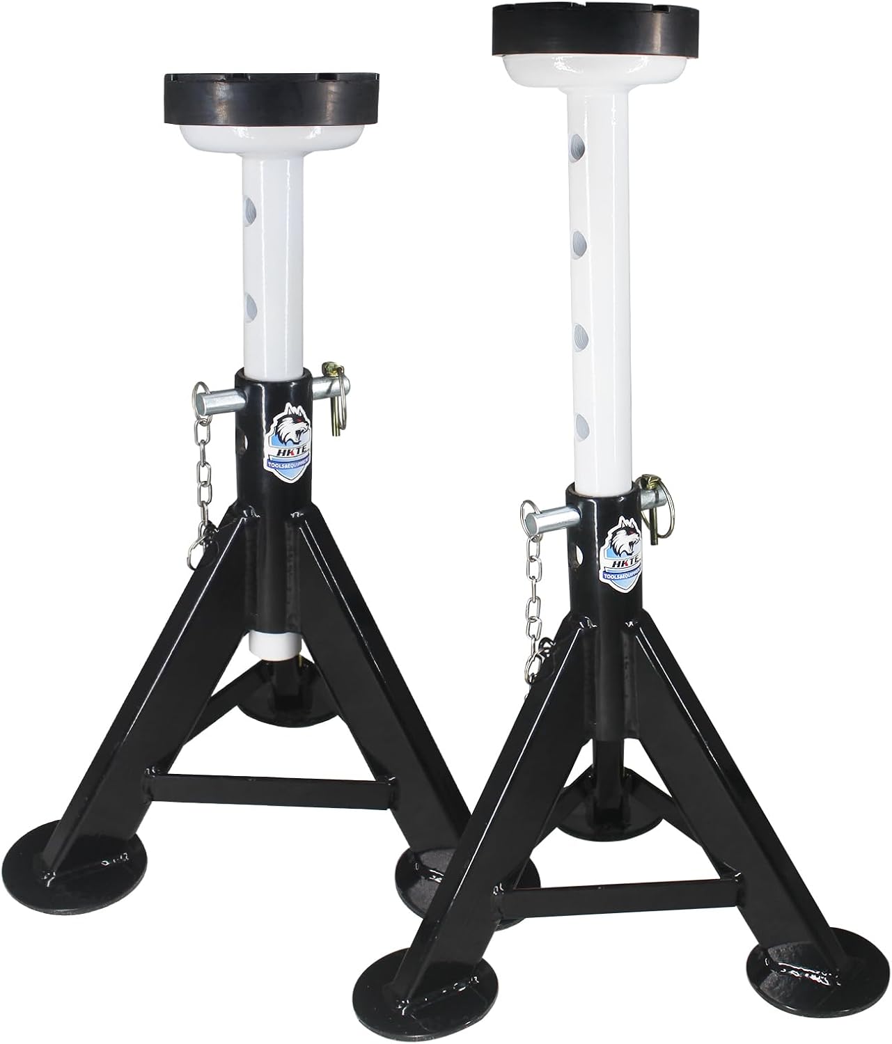 HKTE 4 Ton Heavy Duty Jack Stands, Security Locking Pins, 8,000 lbs Capacity, 2pack