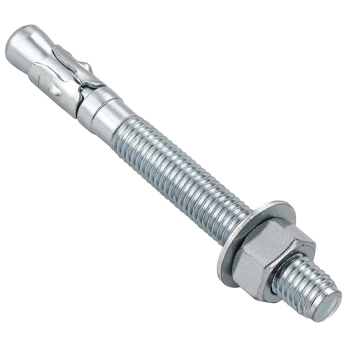 1/2x5-1/2 30Pcs Inch Standard Fasteners for Heavy-Duty Zinc Wedge Anchors for Cement and Concrete