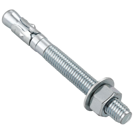 5/16x2" 50Pcs Inch Standard Fasteners for Heavy-Duty Zinc Wedge Anchors for Cement and Concrete