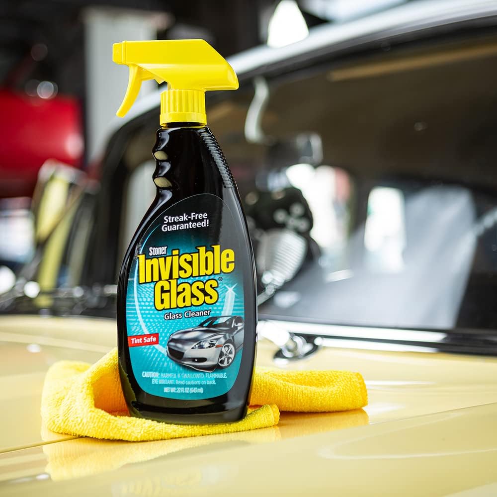 Invisible Glass 99017 Pro Glass Care Kit – Clean with Premium Glass Cleaner, Strip Water Spots with Glass Stripper, Protect with Ceramic Coating – Includes (2) Microfiber Cloths
