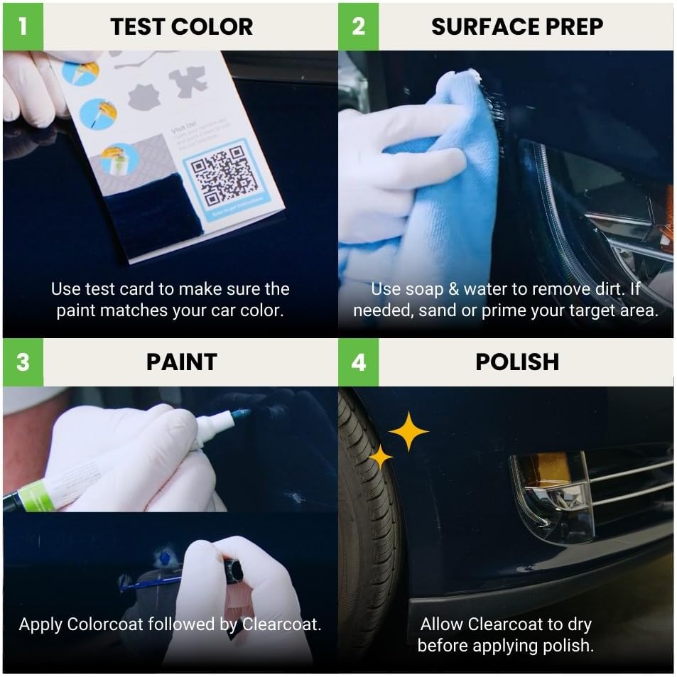 TouchUpDirect 4X7 Brownstone Compatible with Toyota Exact Match Touch Up Paint Combo - Platinum Kit