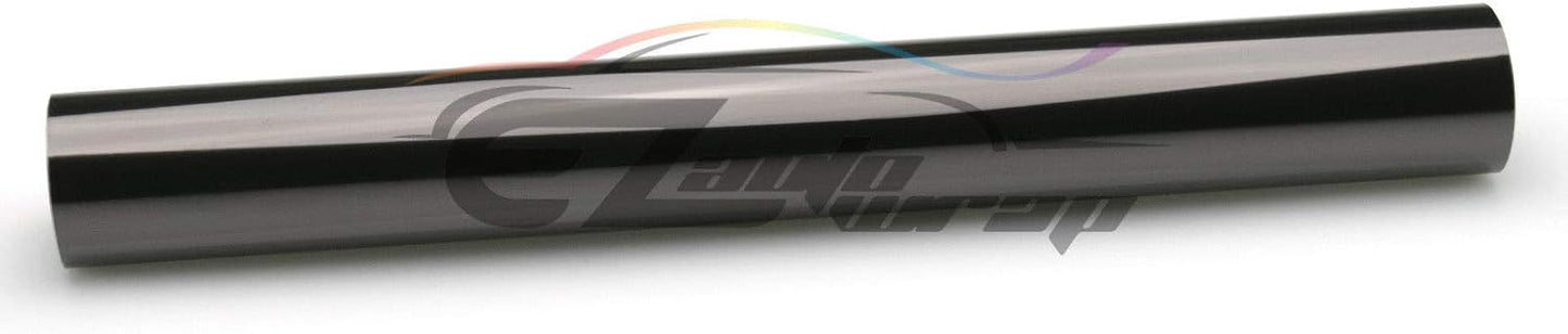 EZAUTO WRAP Free Tool Kit 12"x360" (1FT x 30FT) Glossy Medium Black Smoke Headlight Taillight Fog Light Side Marker Vinyl Tint Film Self Adhesive