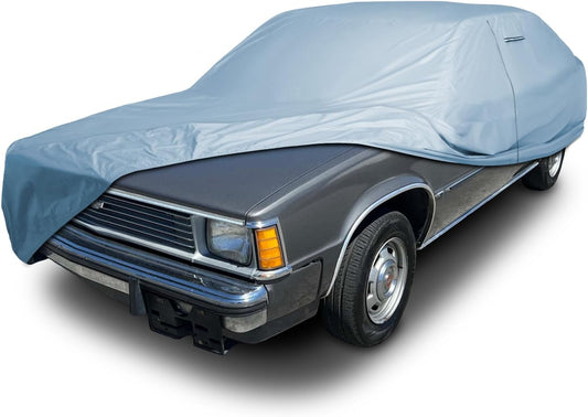 iCarCover Premium Car Cover for 1980-1986 Chevy Citation Heavy Duty Waterproof All Weather Automobiles Custom Fit Indoor Outdoor UV Snow Protection Covers with Straps and Bag
