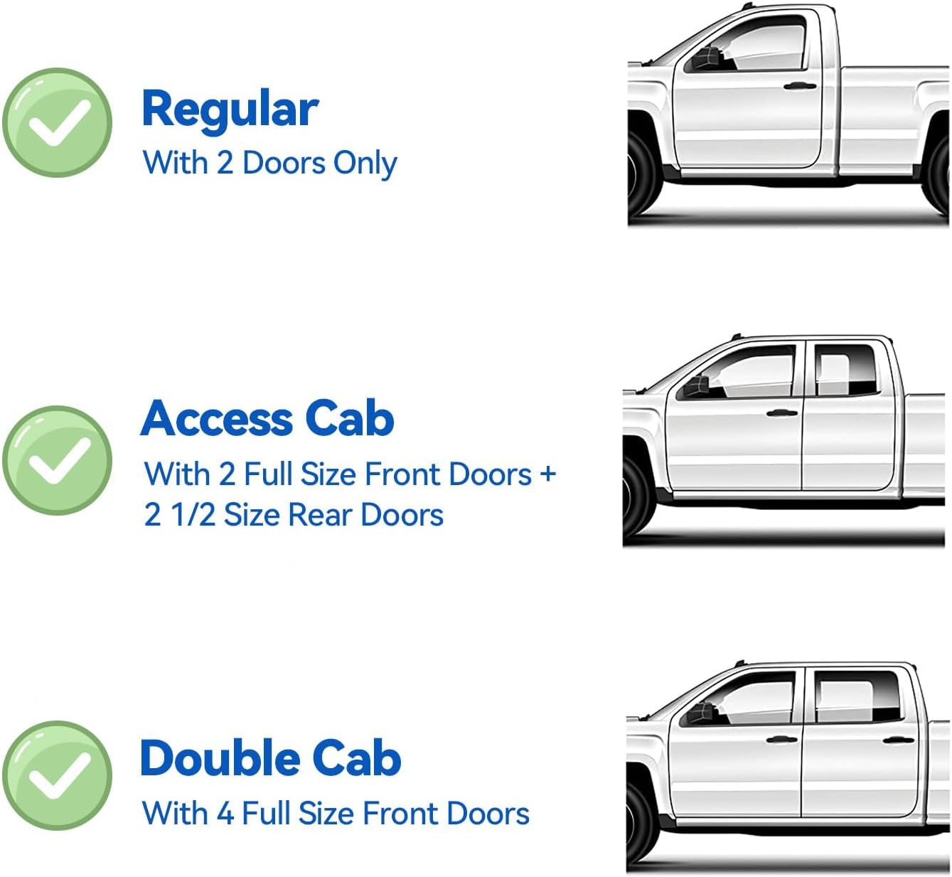 Window Visors Rain Guards for 1995-2004 Toyota Tacoma Regular Cab, Out-Channel Window Vent Wind Deflectors Visors Shades for 95-04 Tacoma Standard/Access Cab, 2PCS