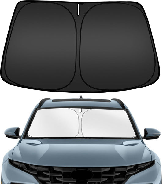 ARISMOTOR Windshield Sun Shade for H-yundai Santa Cruz 2022-2025, Custom Fit Foldable Front Window Sunshade Sun Visor Protector, Block UV Rays Keep Your Car Cooler