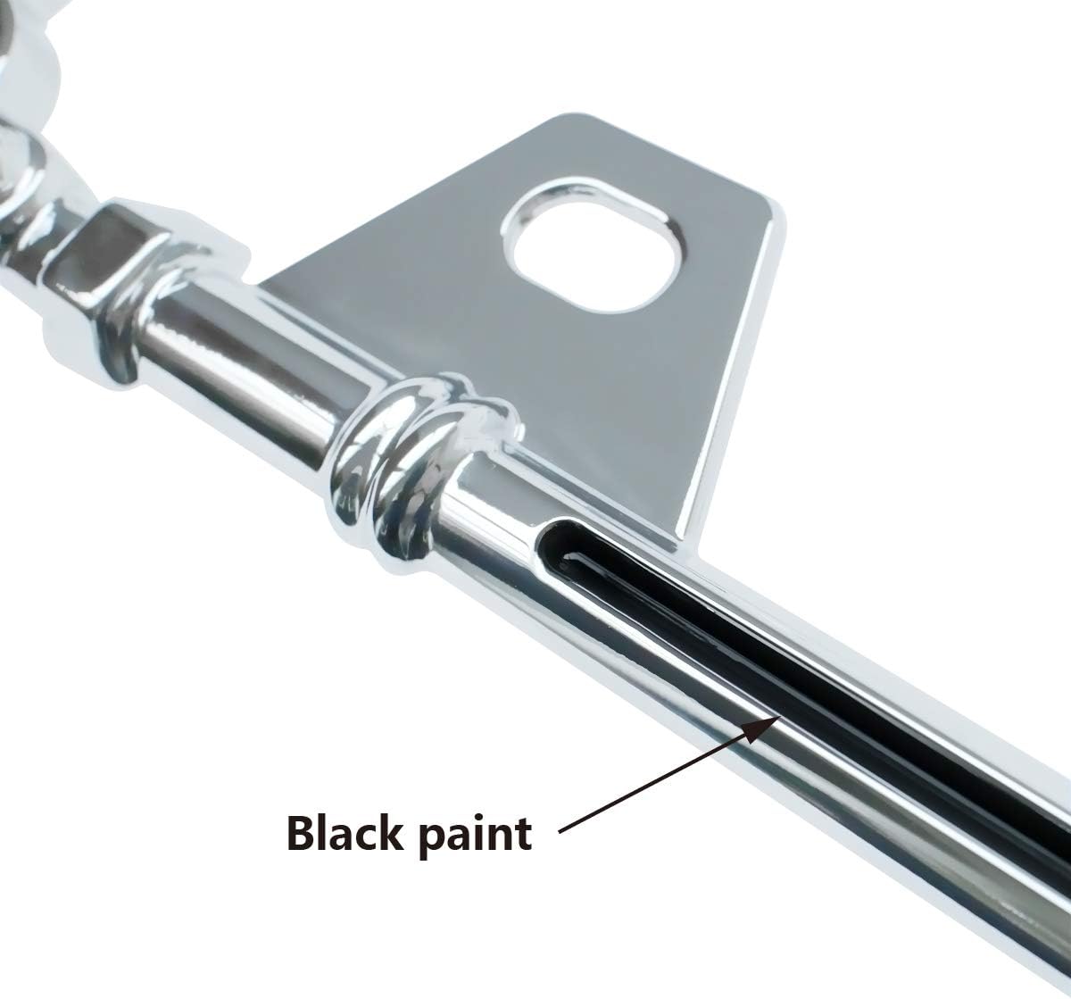 3D Chrome License Plate Frames, Pure Zinc Alloy Metal (Screw Pattern)