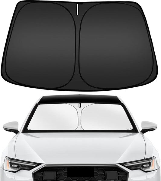ARISMOTOR Windshield Sun Shade for Audi A6 2019-2025, Custom Fit Foldable Front Window Sunshade Sun Visor Protector, Block UV Rays Keep Your Car Cooler