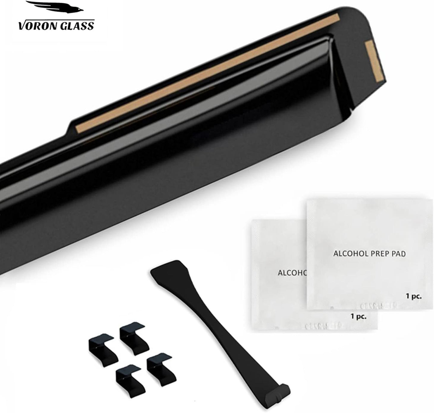 Voron Glass in-Channel Extra Durable Rain Guards for Kia Sportage 2023-2025, Window Deflectors, Vent Window Visors, 4 Pieces - 200816