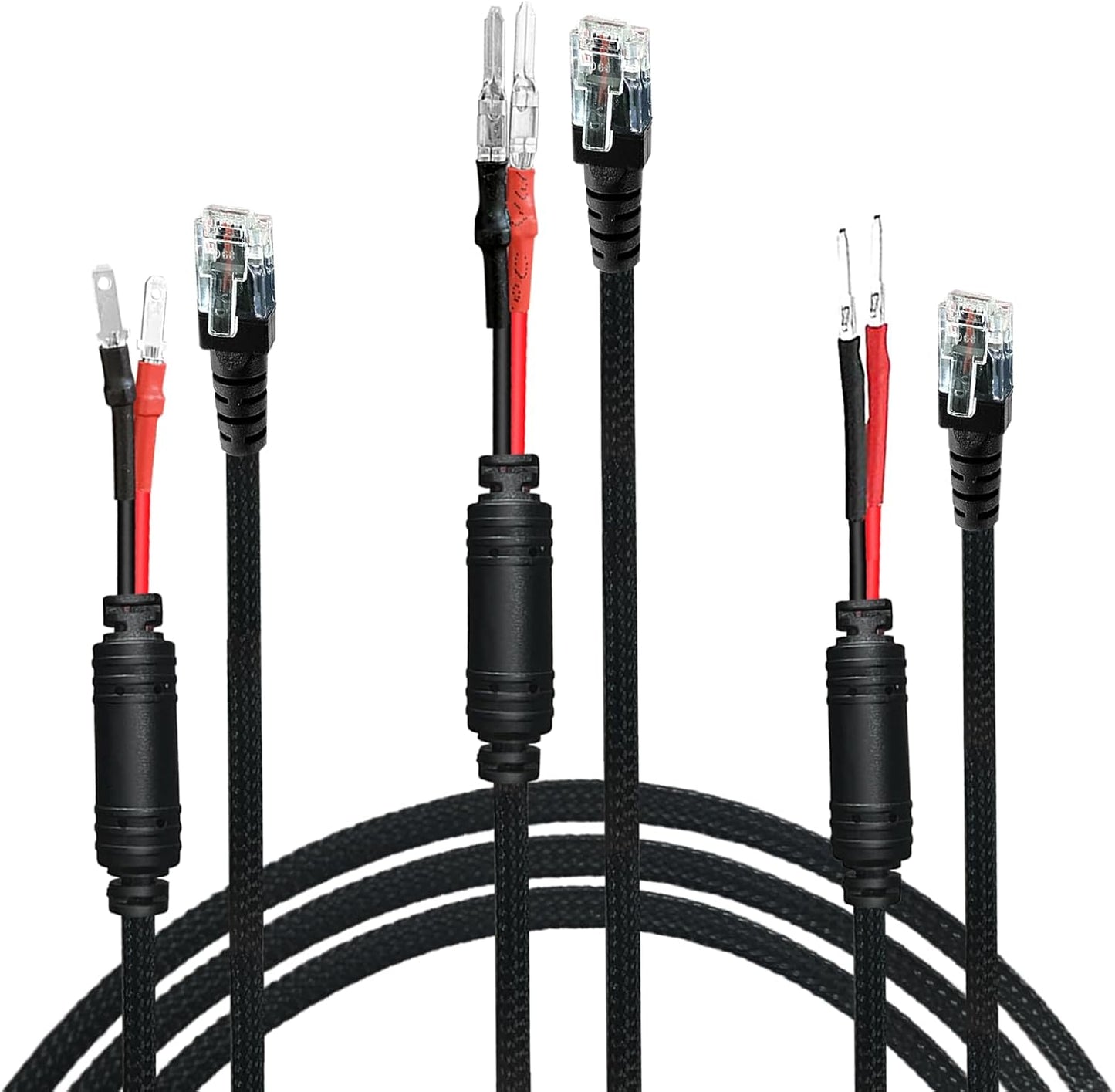 Radar Detector Hardwire Power Cord Mirror Wire Plug Tap,with Inline Fuse Holder,Compatible with Cobra Escort Beltronics Uniden Whistler Valentine One Radar Detector (RJ11-13.6'')