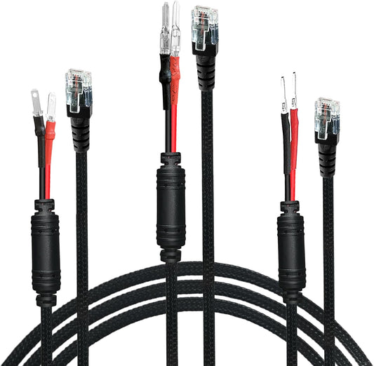 Radar Detector Hardwire Power Cord Mirror Wire Plug Tap,with Inline Fuse Holder,Compatible with Cobra Escort Beltronics Uniden Whistler Valentine One Radar Detector (RJ11-13.6'')