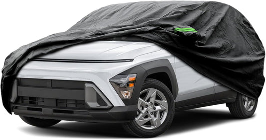 Proadsy 2025 Upgrade Car Cover Custom Fit for Hyundai Kona 2024 2025, Waterproof All Weather for Automobiles, Full Exterior Cover Rain Snow Sun Protector Indoor Outdoor Car Cover