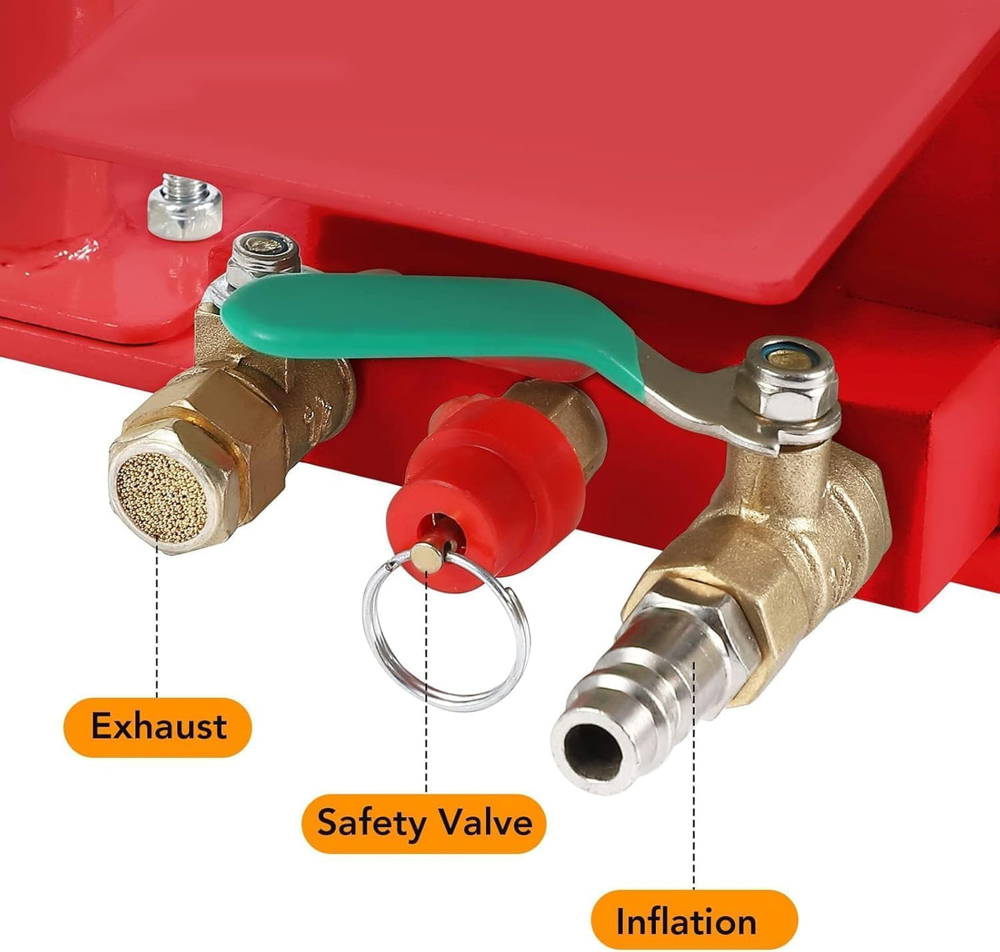 Air Jack,Heavy Duty 3 Ton/6600 lbs Air Bag Jack-3-Ply Pneumatic Lift up to 17.7 inch/450 mm for Cars/SUVs,Portable with Semi Round Handle