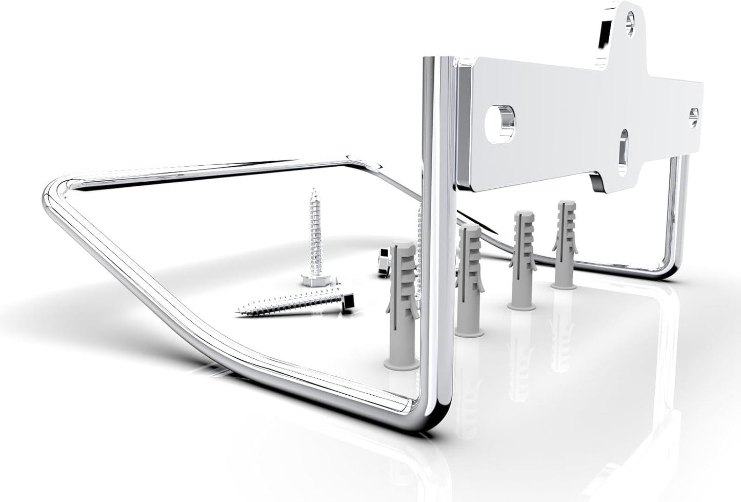 JBscoop 2 Ladder Hooks Wall Mount for Ladder Storage Strollers and Folding Chair, Heavy Duty Lader Holder Rust Proof SS304 (2)