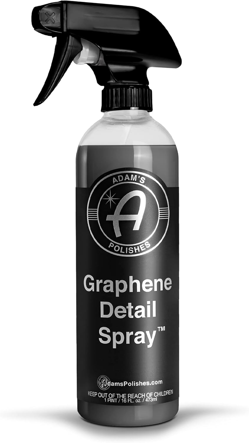 Adam's Polishes Graphene Detail Spray (16 Fl Oz) - Extend Protection of Waxes, Sealants, & Coatings | Waterless Detailer For Car Detailing | Clay Bar, Drying Aid, Add Ceramic Graphene Protection