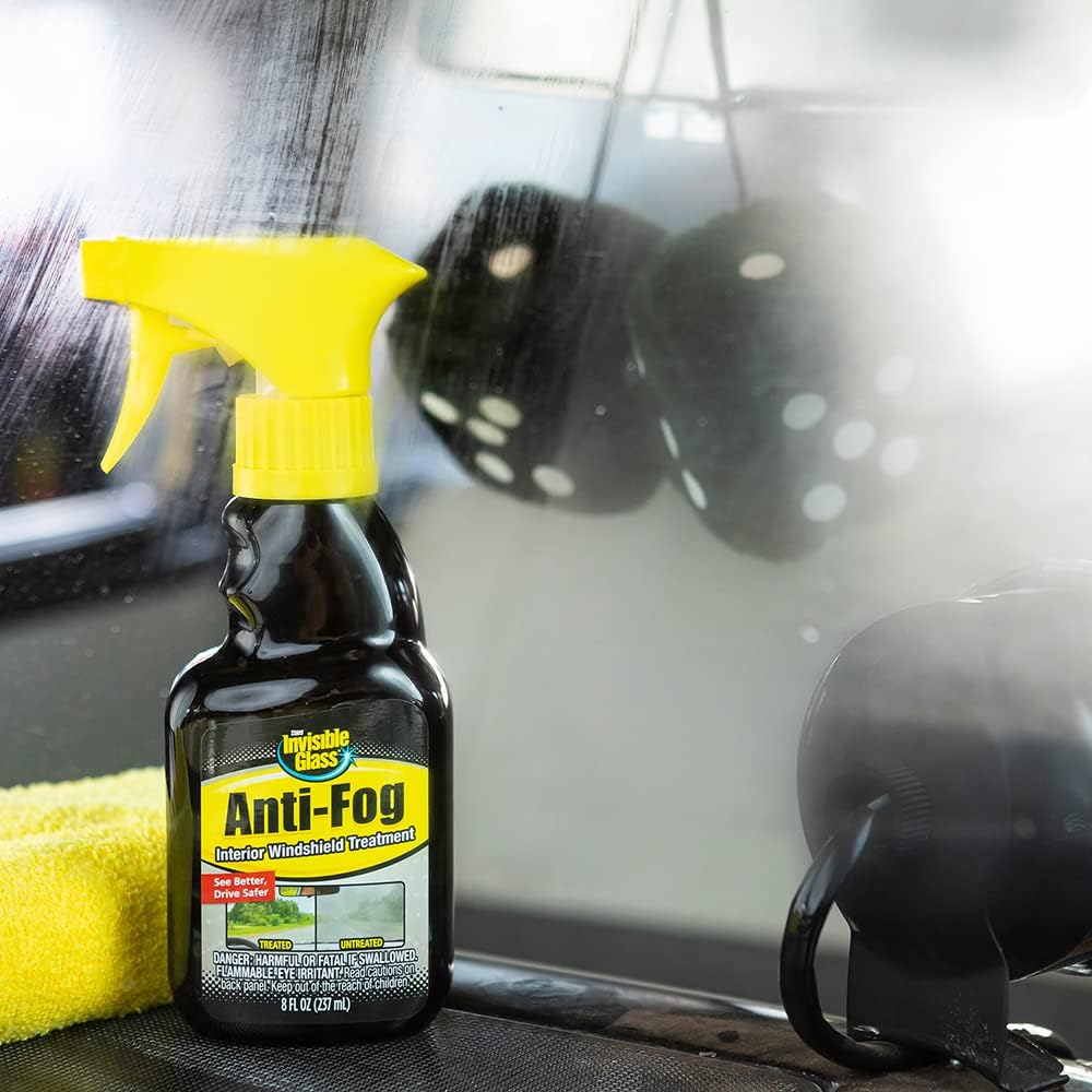 Invisible Glass 99016 5-Piece Windshield Glass Treatment Kit Includes Anti-Fog for Interior, Rain Repellent for Exterior, Premium Spray Glass Cleaner, and (2) Microfiber Cleaning Cloths