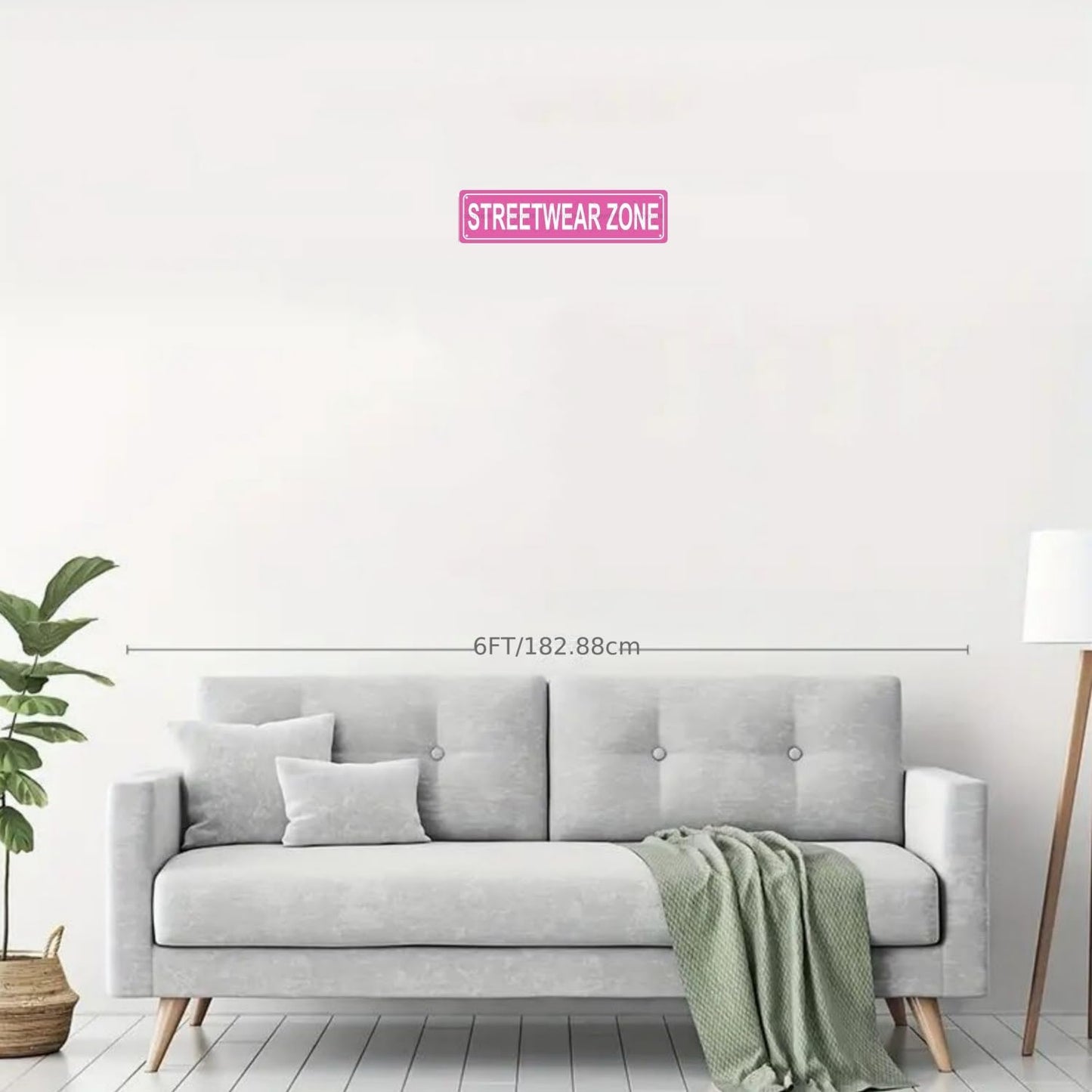 STREETWEAR ZONE Space Metal Tin Street Sign Bar Cafe Garage Cave Home Room Wall Bathroom Farmhouse Garden Porch Patio Decor, 16 x 4 Inch