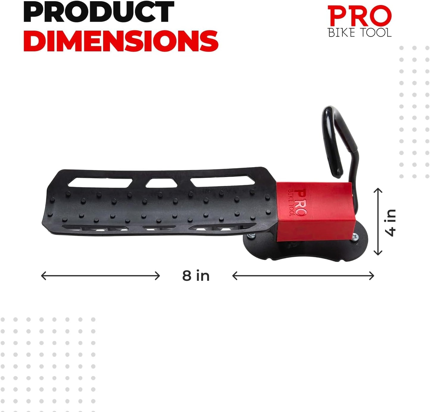 Pro Bike Tool Swivel Bike Rack, Wall Mount for Bicycles, Home, Garage, Vertical Hanging Rack for Storage, Secure Hook for MTB, Road, Hybrid Bikes