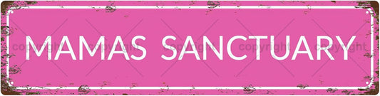 MAMAS SANCTUARY Space Vintage Metal Tin Street Sign Bar Cafe Garage Cave Home Room Wall Bathroom Farmhouse Garden Porch Patio Decor, 16 x 4 Inch