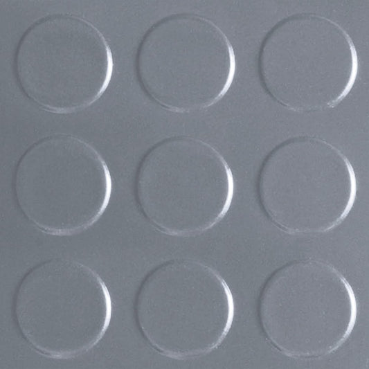 G-Floor Seamless Sheet Vinyl Shed Flooring Cover with Bonded Fibrous Backing - Coin Pattern (8' x 16', Slate Grey)