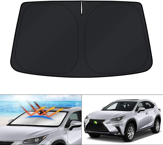 KUST Windshield Sun Shade for 2015-2021 Lexus NX300h/NX300/NX200t Accessories Sunshade Window Sun Visor Protector Foldable Blocks UV Rays Keep Your Car Cooler