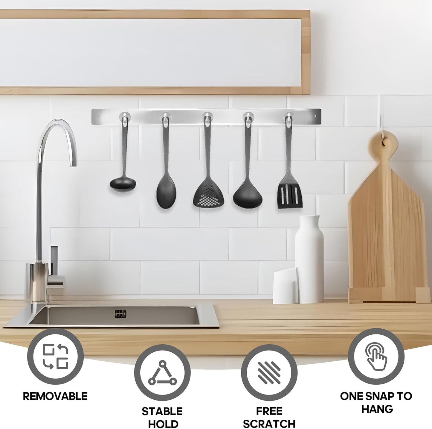 Neosmuk Magnetic Hooks, Cruise Ship Essentials, 30lb+ Heavy Duty Magnetic Hooks for Cruise Cabins, Refrigerator, Grill, Hanging, and Travel | Extra Strong Must-Haves Magnet Hook,Silver,Pack of 10