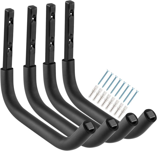 Large Garage Storage Hooks, 12.4 Inch Heavy Duty Garage Storage Organizer Wall Mount Hanging Hanger, Each Max Load 100lbs