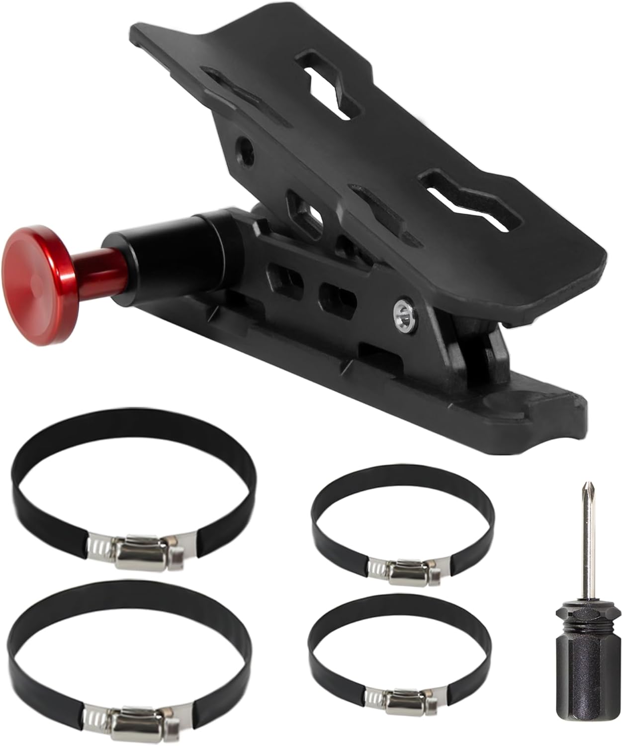 Car Fire Extinguisher Mount Holder - Quick Release Fire Extinguisher Bracket for Jeep Wrangler JT, TJ, JL, JKU, UTV, Polaris RZR, Ranger, Can-Am X3, Yamaha, ATV, Tractor – Corrosion-Resistant