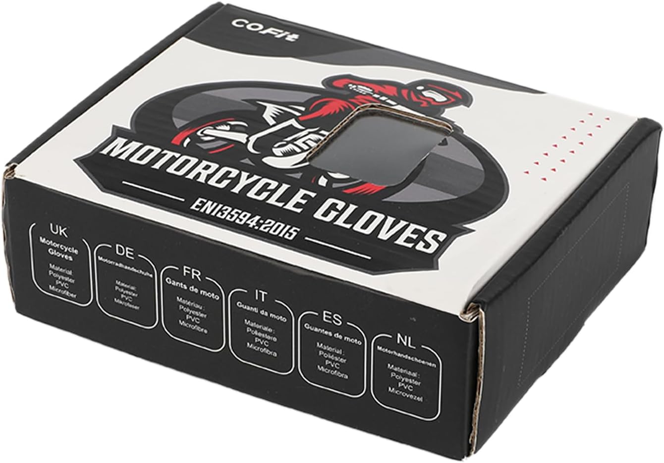 COFIT Motorcycle Gloves Breathable, Touchscreen Motorbike Gloves Anti-Slip with Good Grip Hard Knuckles Protection for Men Women Motocross, BMX ATV MTB Cycling, Road Racing - Red XXL