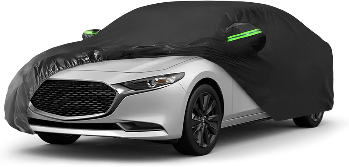 Proadsy 2025 Upgrade Car Cover Custom Fit for 2019-2025 Mazda3, Waterproof All Weather for Automobiles, Full Exterior Cover Rain Snow Sun Protector Indoor Outdoor Car Cover