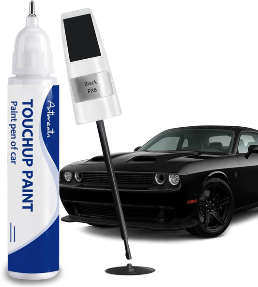 Black(PX8) Touch Up Paint for Dodge-Exact Match–Chips and Nicks Car Paint Scratch Repair Kit Automotive Paint Pen for Challenger/Durango/Grand Caravan/Charger/RAM