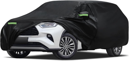 Car Cover Custom Fit for Toyota Highlander 2001-2025, Migaven Waterproof Full Exterior Cover Sun Rain Protection with Door Zipper and Cotton Lining