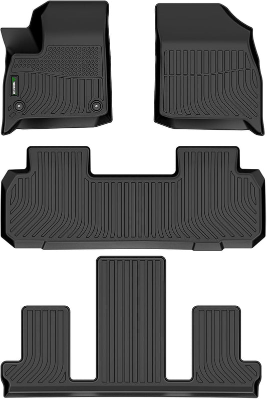 ANBINGO®Floor Mats Fit for Buick Enclave 2018-2024 All Weather Mats for Buick Enclave TPE Car Mat Rugs for Buick Enclave Rubber Trunk Carpet for Buick Enclave Automotive Accessories