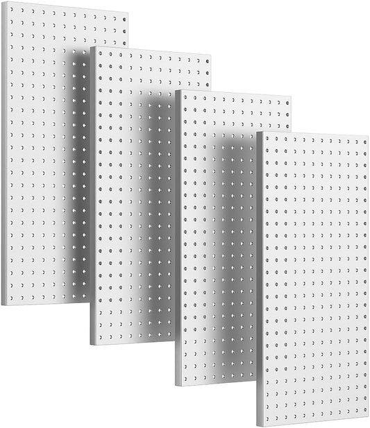 Ultrawall 4 Pcs Metal Pegboard Wall Panels, Peg Boards for Garage Tool Storage