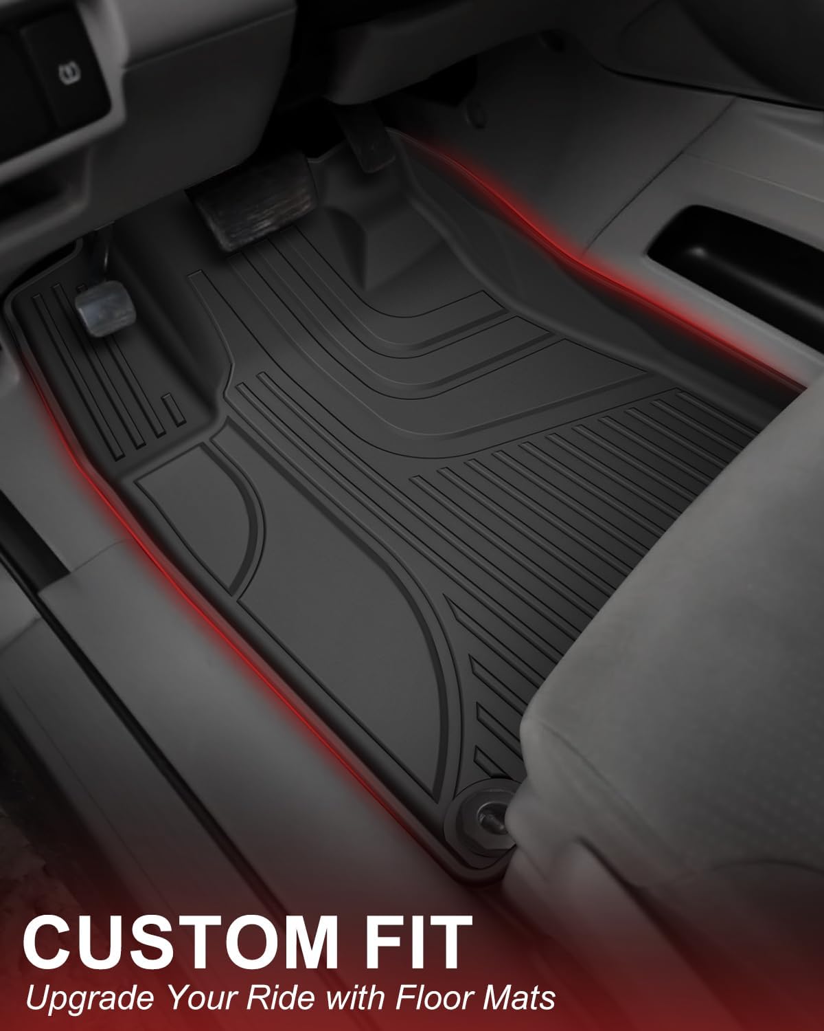 TTX LIGHTING Floor Mats for Honda CR-V CRV 2012 2013 2014 2015 2016 LX, SE & EX Include Front and Rear Row Liner Automotive Floor Mats All Weather Protection Mat Black