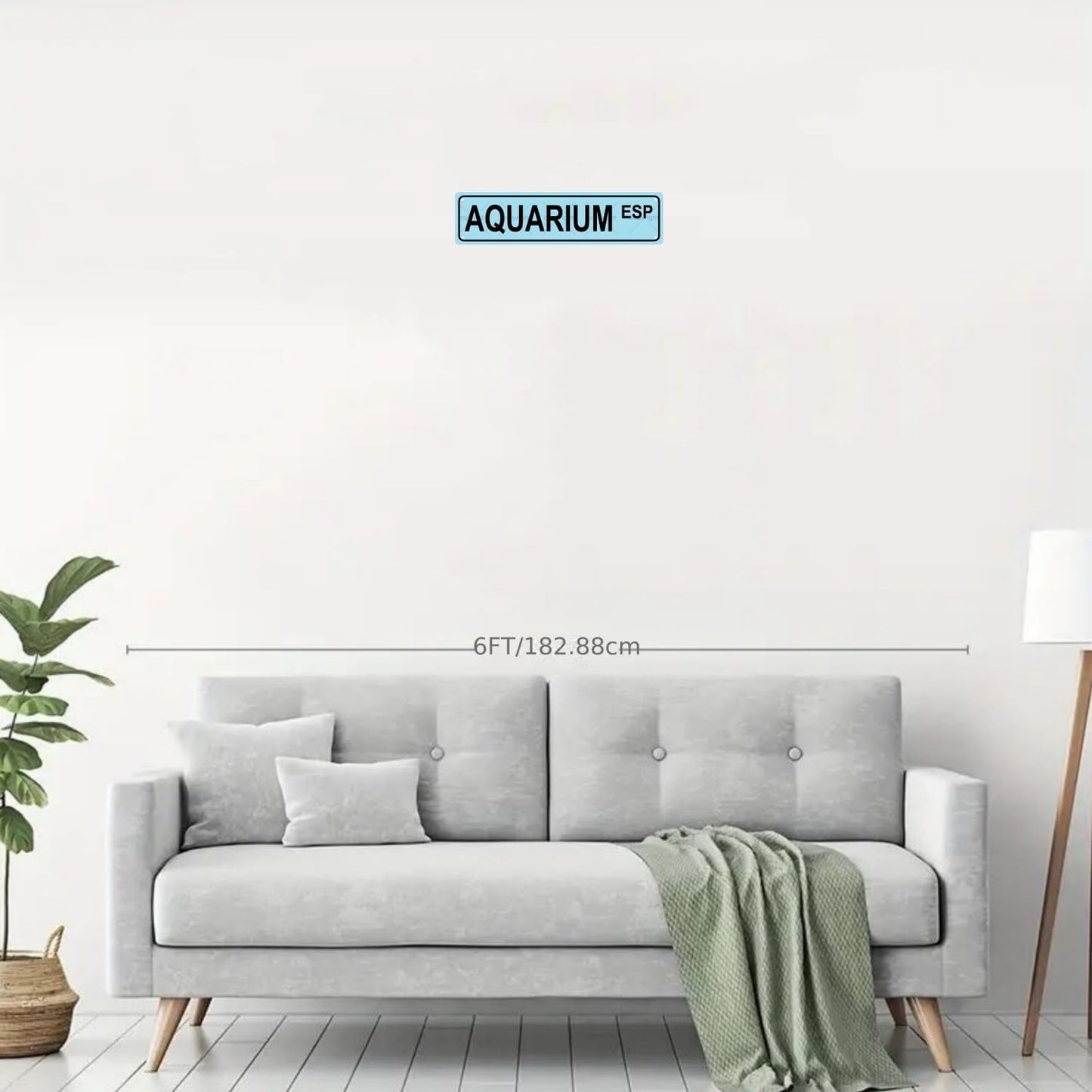 AQUARIUM ESP Space Metal Tin Street Sign Bar Cafe Garage Cave Home Room Wall Bathroom Farmhouse Garden Porch Patio Decor, 16 x 4 Inch