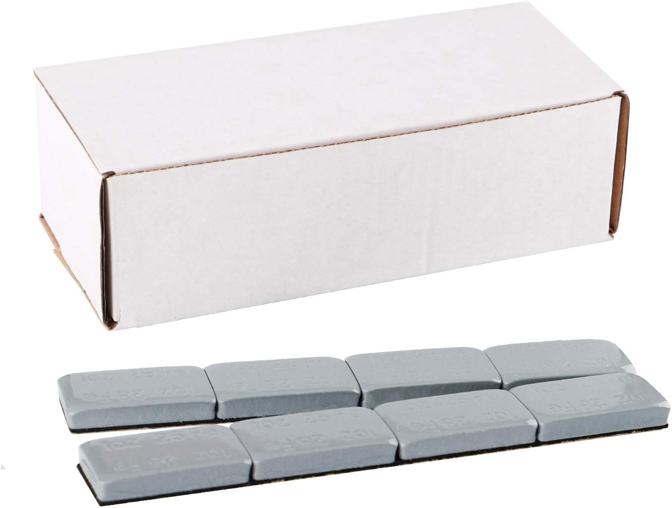 1OZ Adhesive Wheel Weights, Grey 1 oz Stick on Wheel Weights,A Box of 18 Strips, 4 Segments/Strip (72 oz Pack)