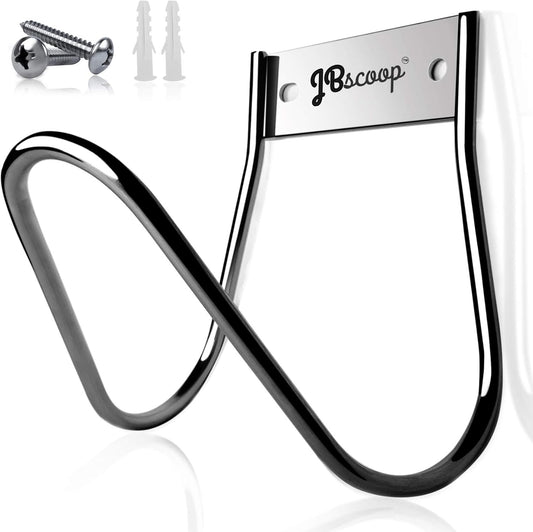 JBscoop Garden Hose Holder Stainless Steel Small Wall Mount Garden Hose Hook, Ideal for Water, Air, Hydraulic Hose, Ropes, Extension Cords Heavy Duty & Rust Proof, Size:6.3x7x6.3 Set of 1