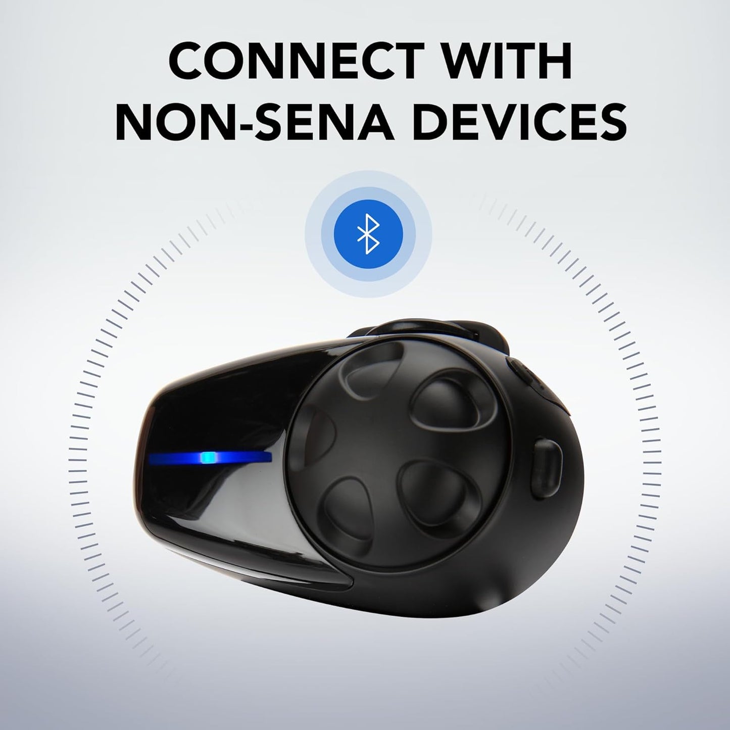 Sena SMH10-10 Motorcycle Bluetooth Headset/Intercom Communication System (Single)