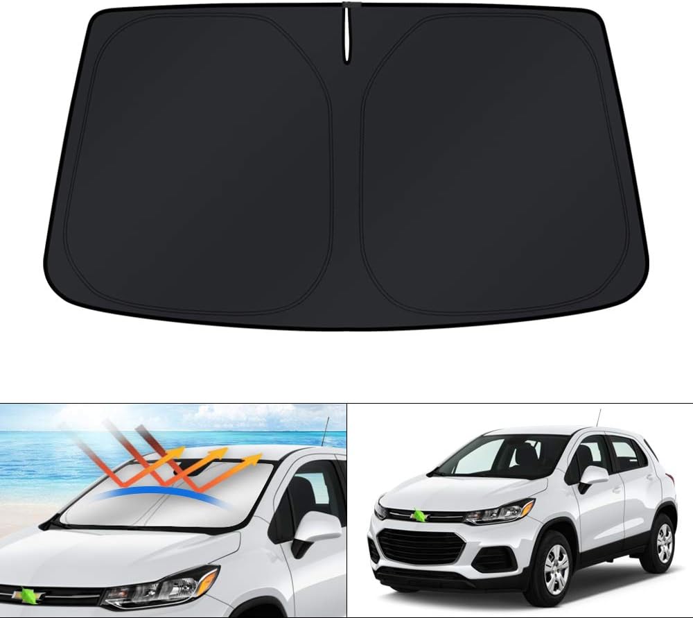 KUST Windshield Sun Shade for 2013-2023 Chevrolet/Chevy Trax Accessories Sunshade Window Sun Visor Protector Foldable Blocks UV Rays Keep Your Car Cooler
