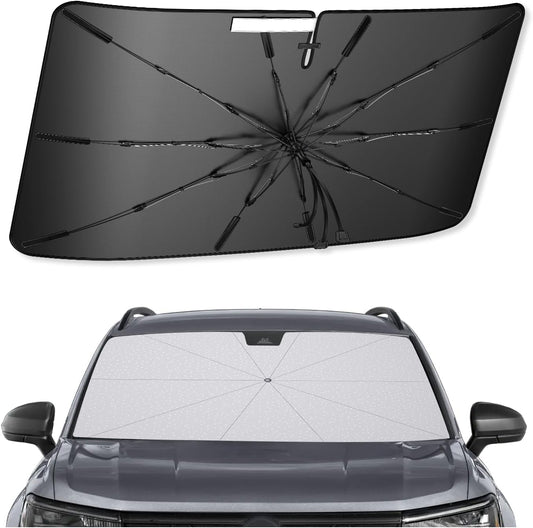 SXCY for 2022-2025 Volkswagen Taos Windshield Umbrella Sunshade [Easier Foldable] for 2025 VW Taos Accessories 2025 Taos Sunshade Umbrella for 2025 Taos Windshield Sun Shade Umbrella