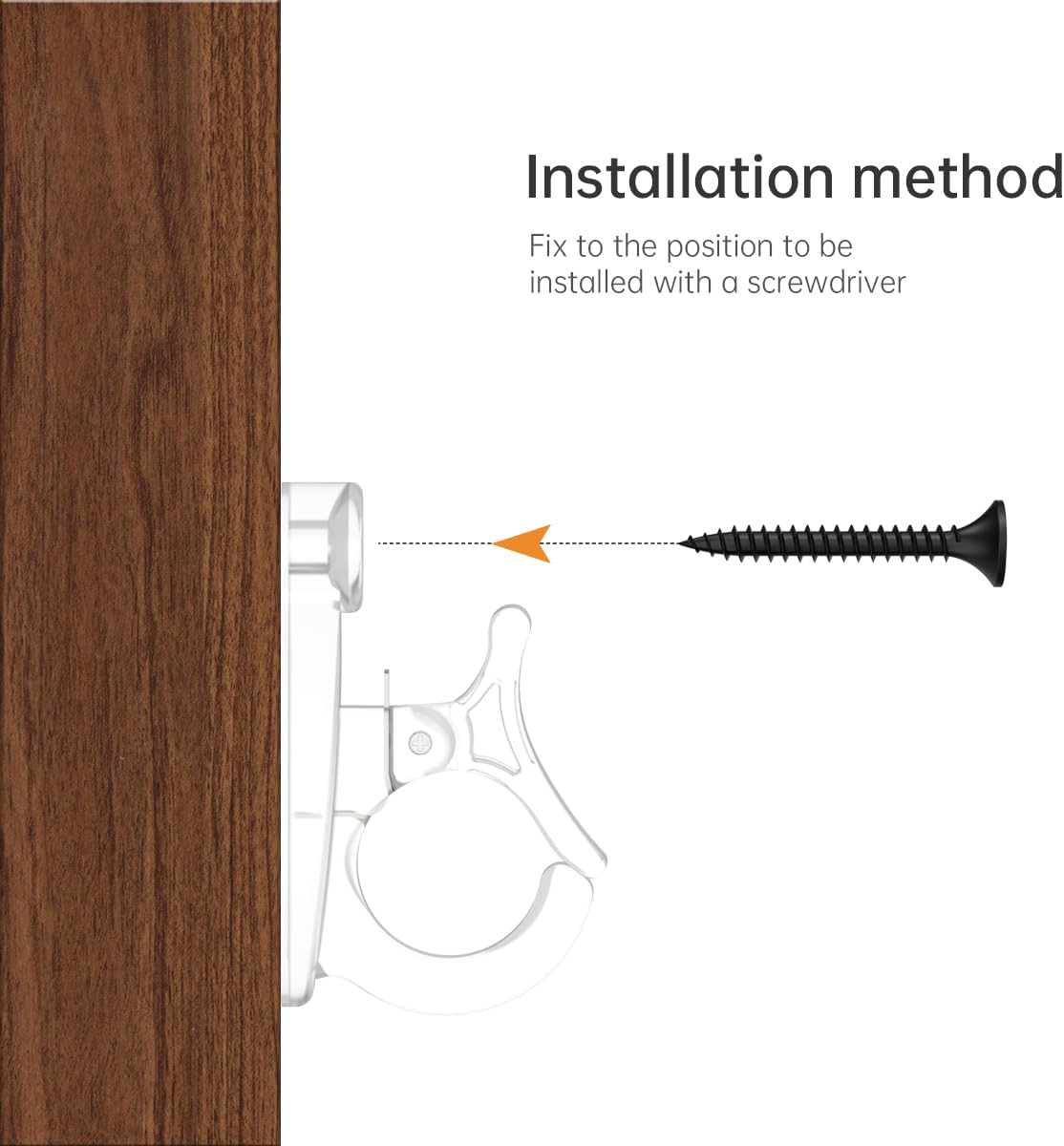 Light Hanger Hooks, Screw-in Hooks for Hanging String Lights, Wire, Plants, Wind Chimes - Plastic, Clear, 20 Pack