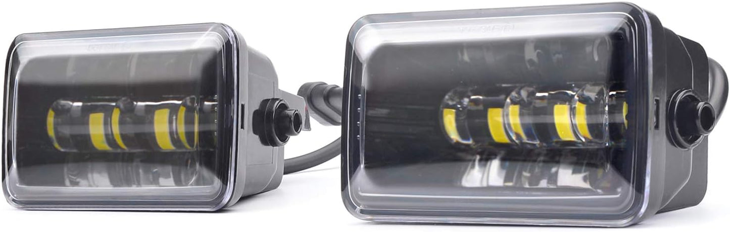 Tecoom Fog Lights Set of 2 Compatible with Ford F150 2015-2020 Aprroved by DOT SEA Waterproof Bright 3200 lumen LED Fog Driving Light Road Off Lights