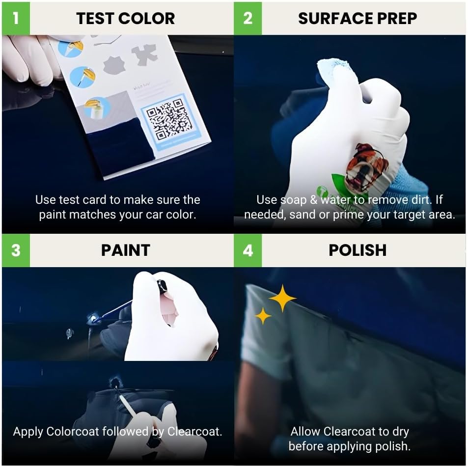 TouchUpDirect 092 Coastal Cream Compatible with Toyota Exact Match Touch Up Paint Brush - Essential Kit