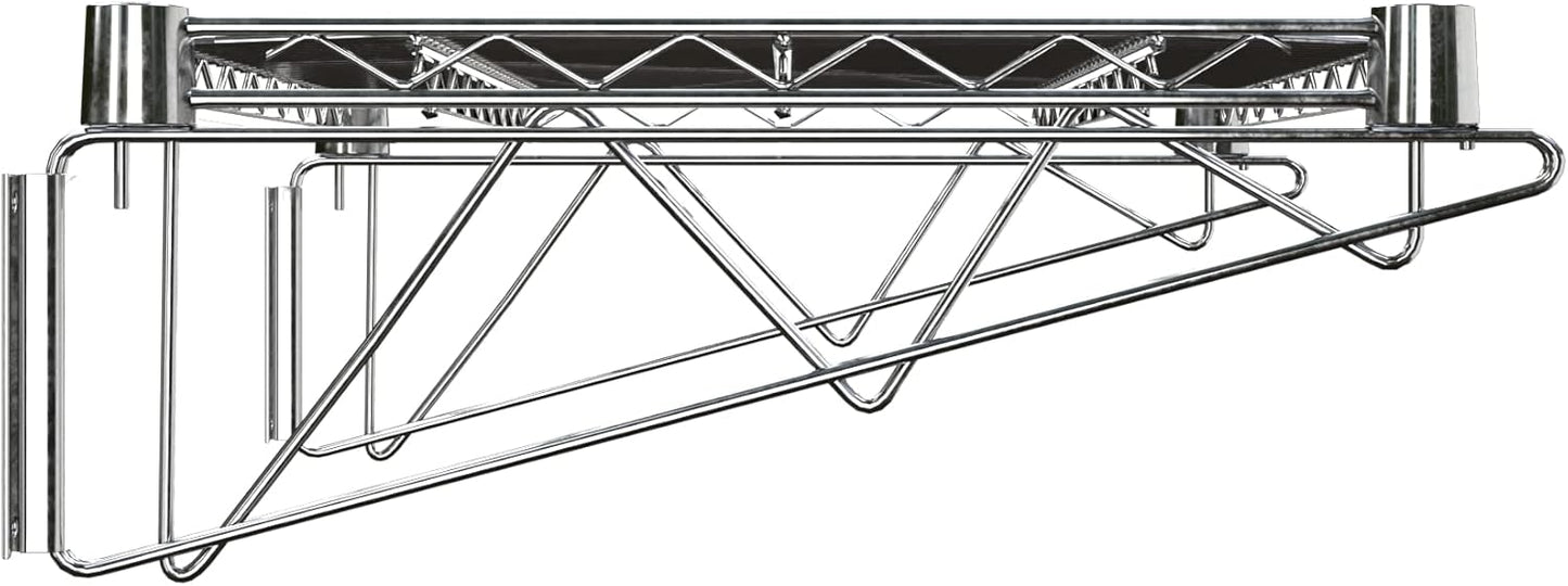 18" x 24" Chrome Wire Wall Mount Shelf