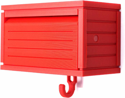 Wall-Mounted Car Display Key Holder, Decorative Garage Model Design, Multiple Colors（No Car） (Stripe-Red（No Car）)