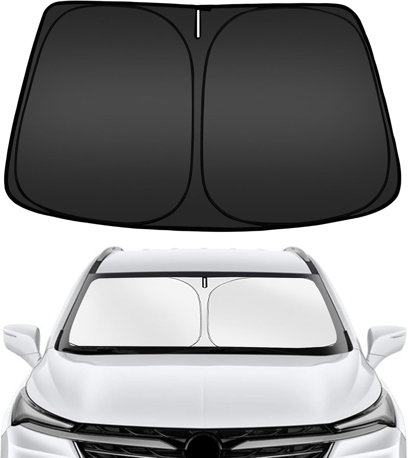 ARISMOTOR Windshield Sun Shade for Buick Enclave 2018-2024, Custom Fit Foldable Front Window Sunshade Sun Visor Protector, Block UV Rays Keep Your Car Cooler