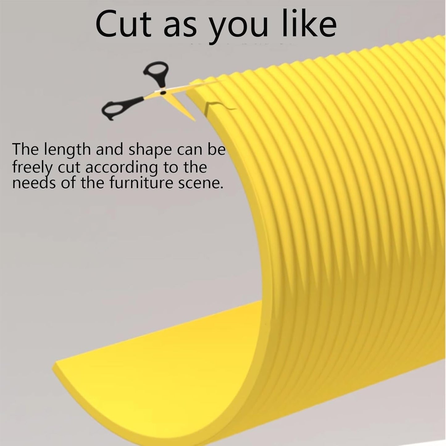 Garage Car Door Protector Wall Bumper Guard Extra Thick Self-Adhesive Furniture Warehouse Foam Column Protector for Parking Garages Cuttable, Yellow (Yellow, 2x10ft)